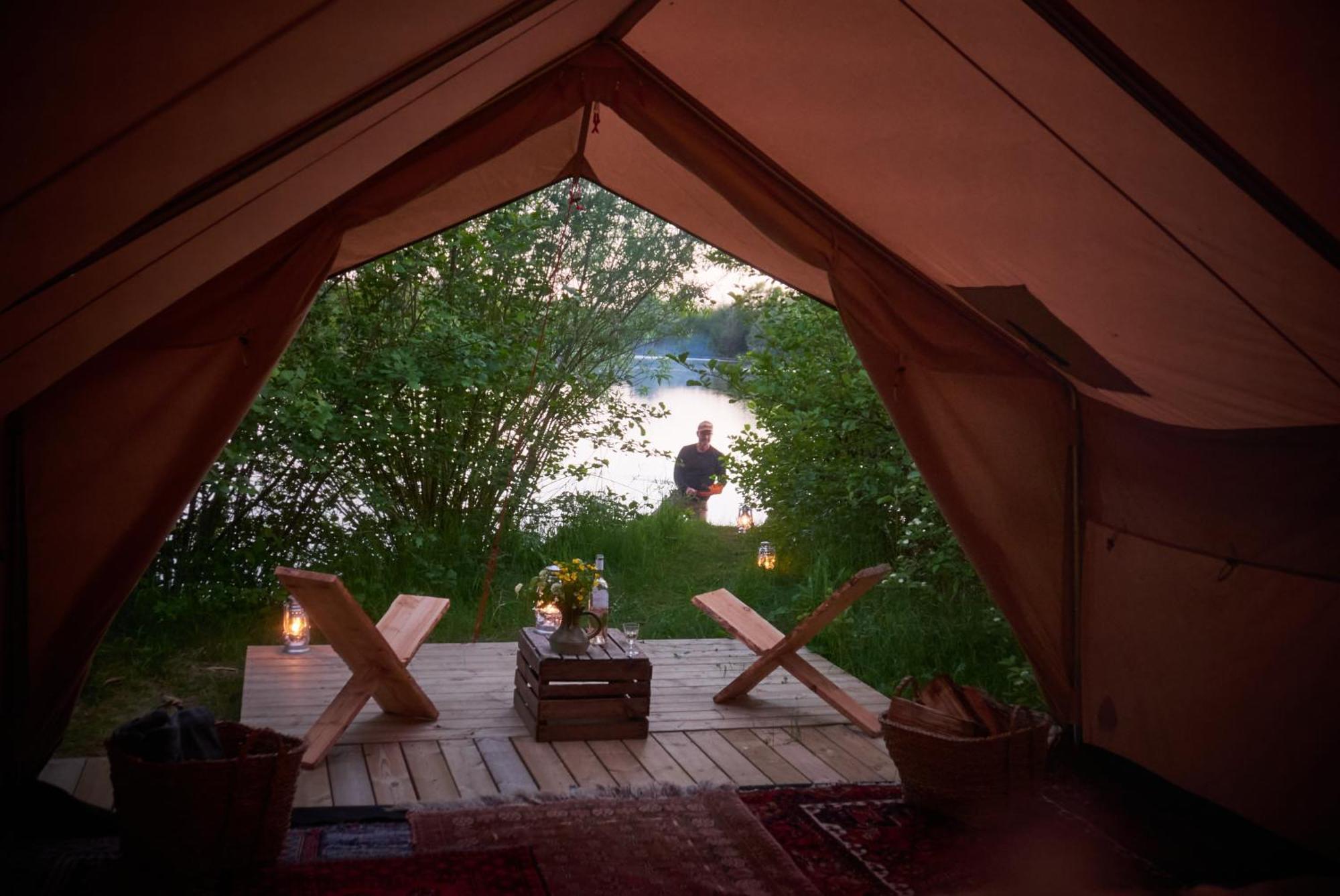 Naturlig Pa Korsgarden Glamping Nysted Bagian luar foto