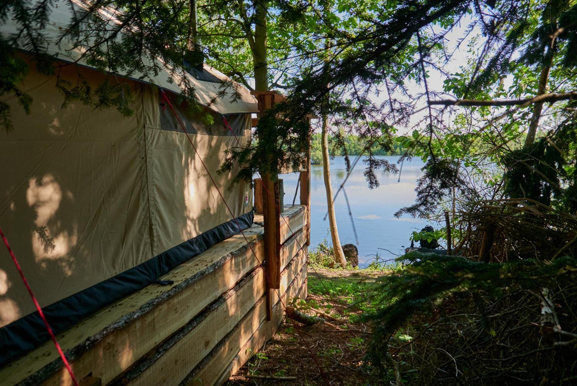 Naturlig Pa Korsgarden Glamping Nysted Bagian luar foto